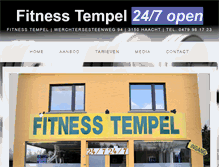 Tablet Screenshot of fitnesstempel.be